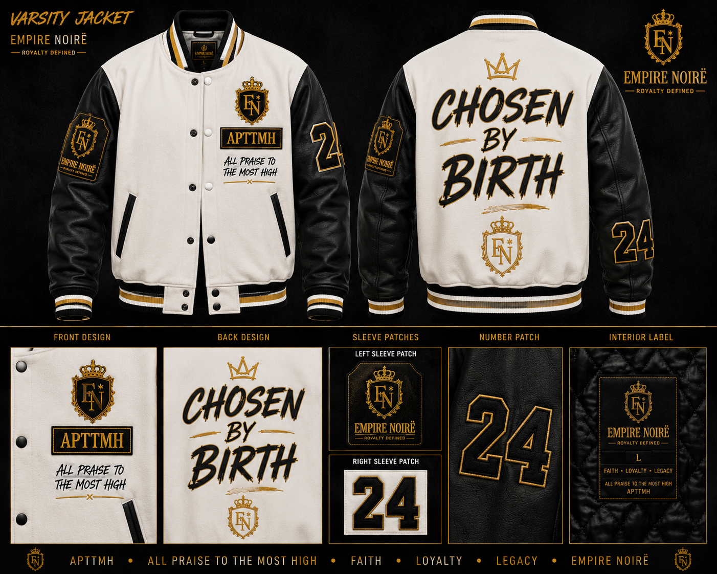 Empire Noirë Varsity Jacket