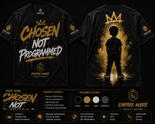 Empire Noirë “Chosen Not Programmed” official shirt