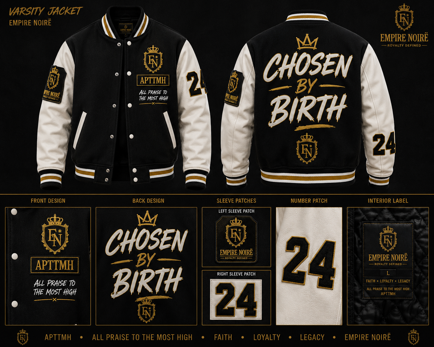 Empire Noirë Varsity Jacket