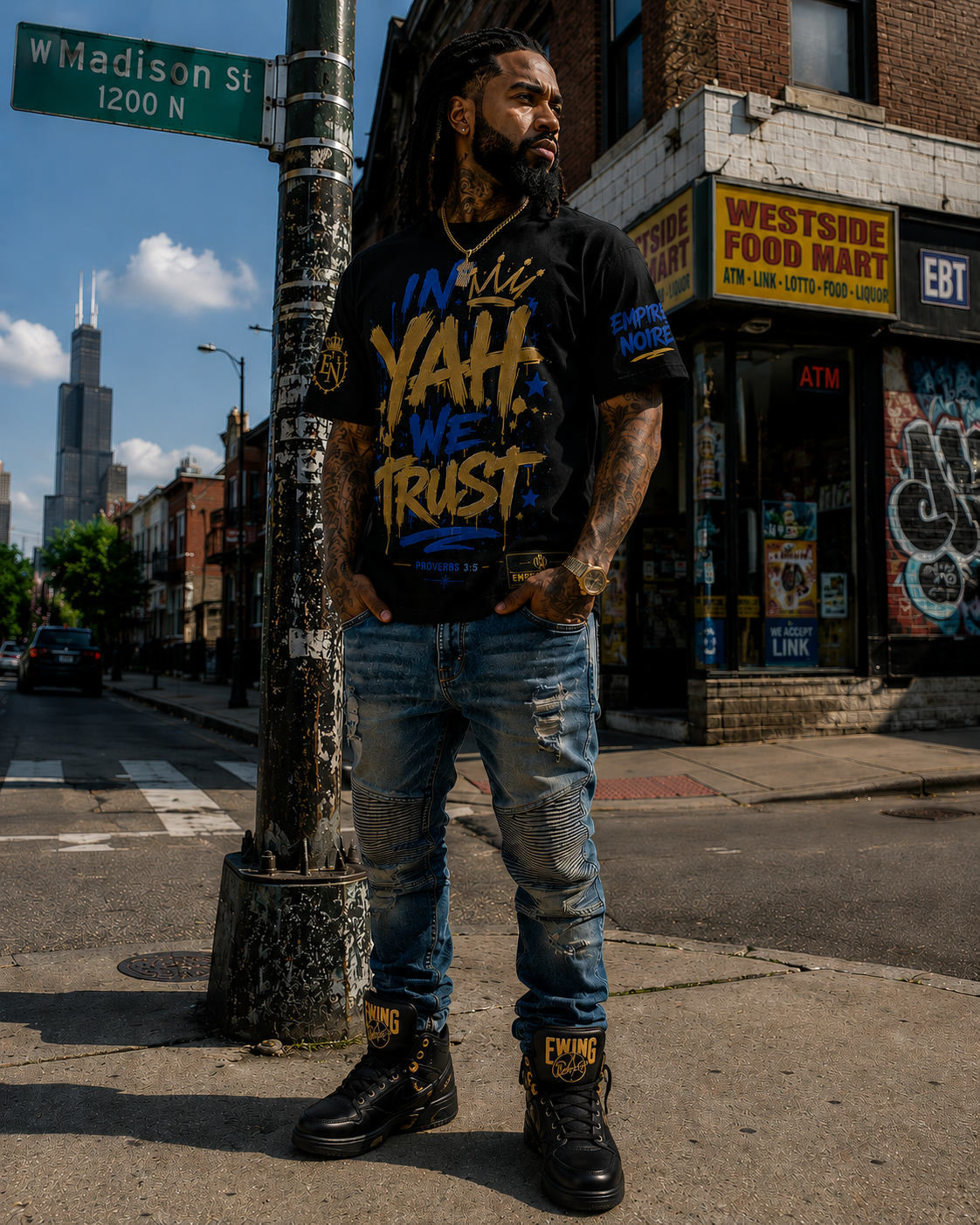 Empire Noirë “In Yah We Trust” Premium Tee